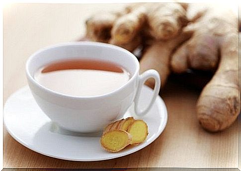 Ginger tea against fatigue