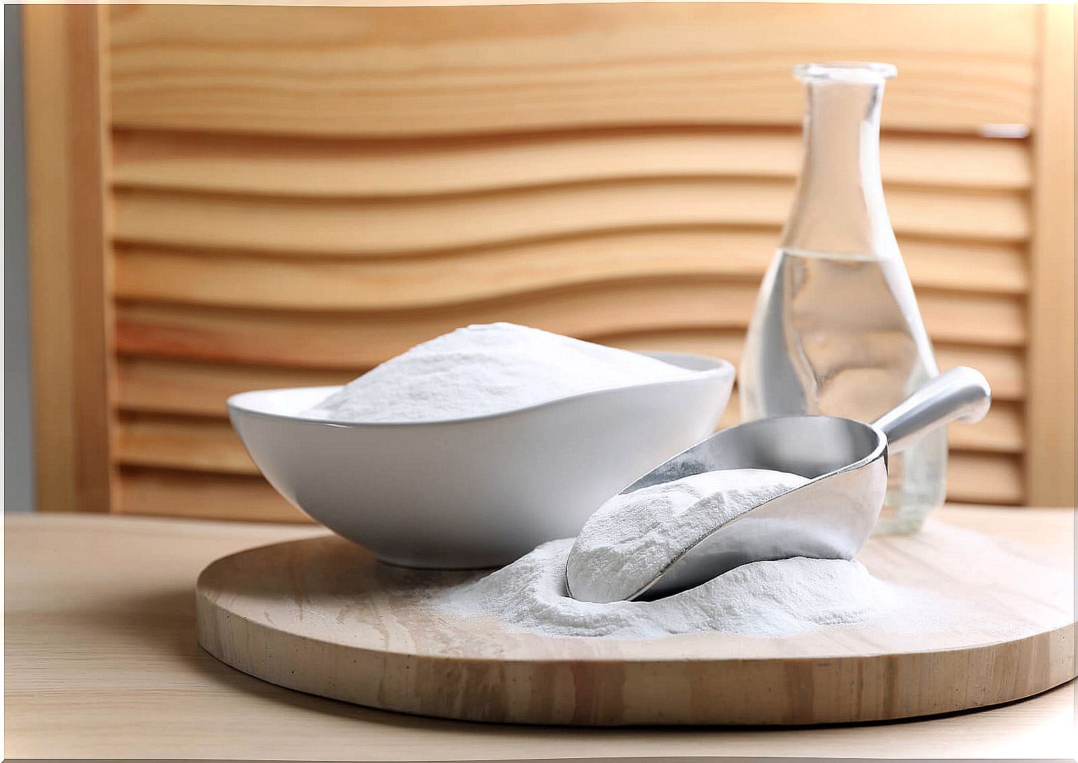 Baking soda to clean the shower curtain