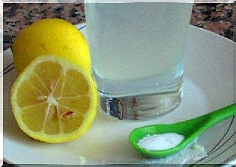 Water, Baking Soda and Lemon