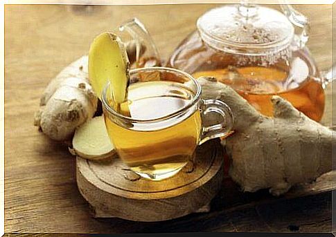 Ginger tea to naturally treat bursitis