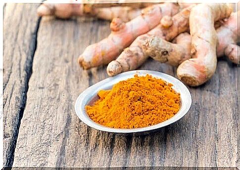 Turmeric against inflamed hair follicles