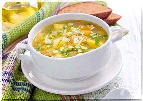 Traditional vegetable soup