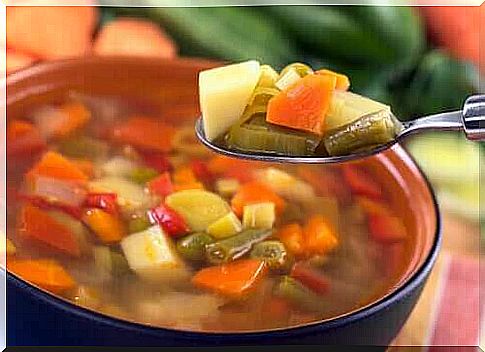 Chickpea vegetable soup