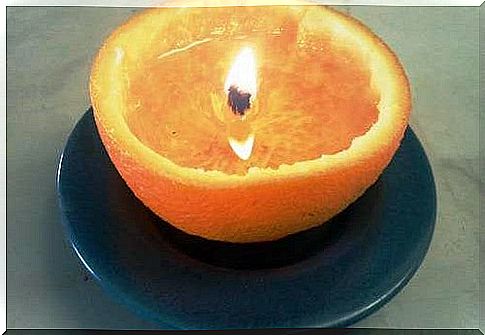 orange candle