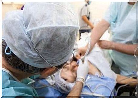 Doctors Performing Intubation