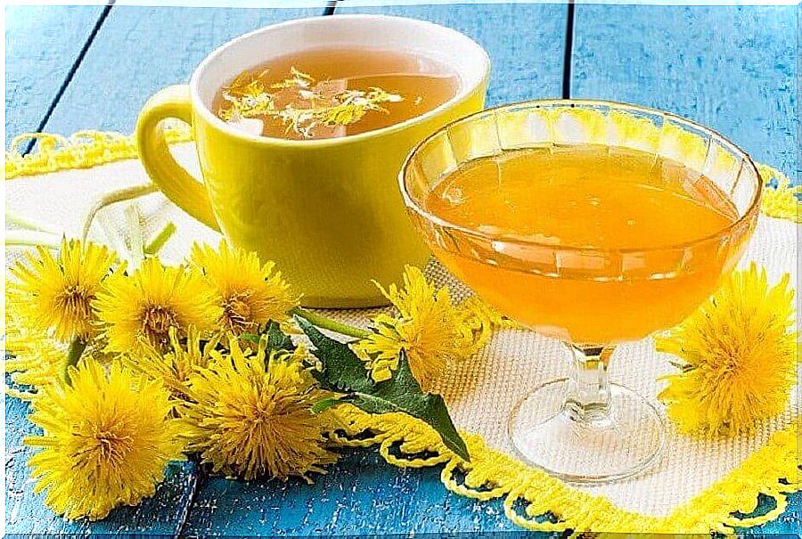 Dandelion tea against an inflamed liver