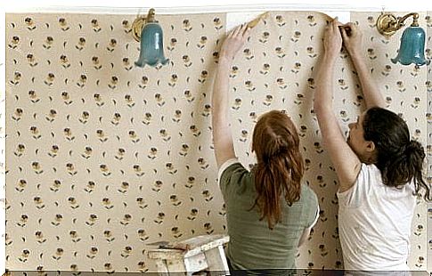 applications of soap remove glue residue from wallpaper