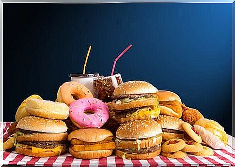 Donuts, burgers and other junk food